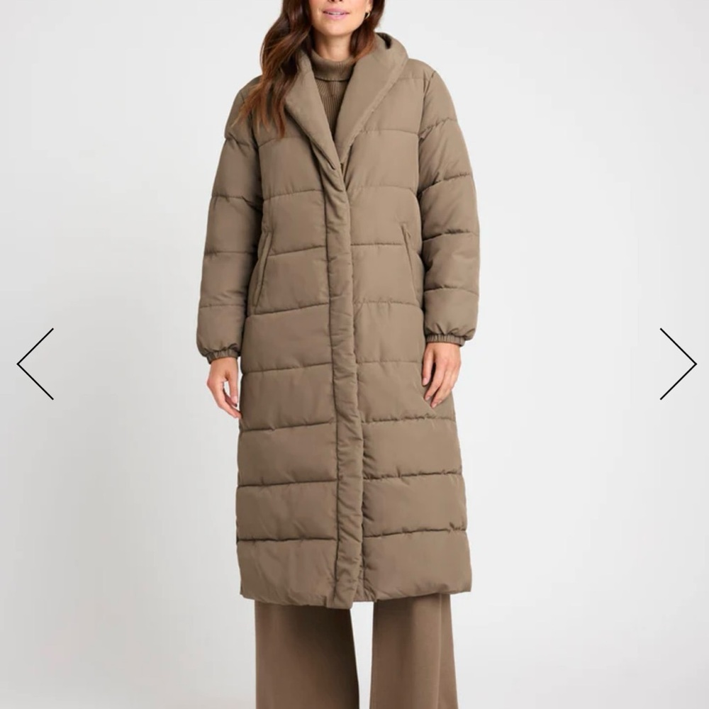 Oversized Splendid Brown Puffer Coat
